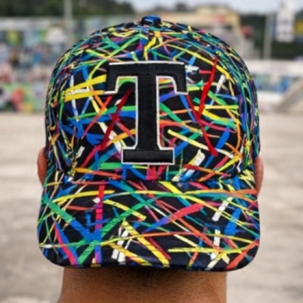 City Hunter Men's‎ Fitted Baseball Cap Multicolor Retro Embroidered Hat L